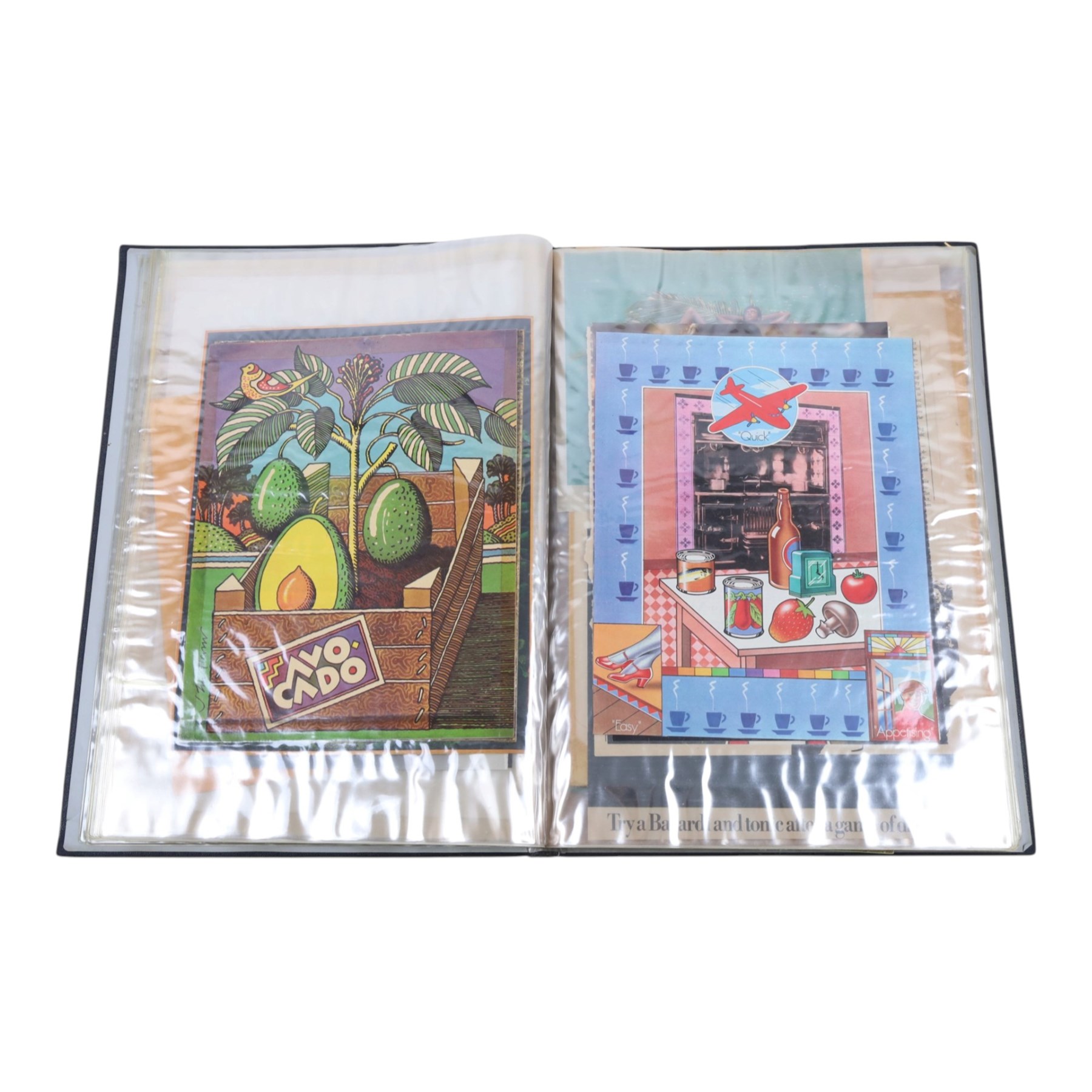 Collection of 20th century birthday cards and similar, together with children birthday cards, cigarette card albums and scrap book containing newspaper cuttings, programs and prints  