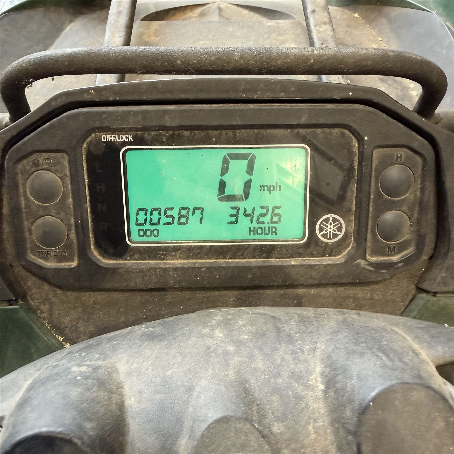 Yamaha Ultramatic Grizzly 450 Quadbike with rear mounted spreader (2012, 342 hours, 587 miles)