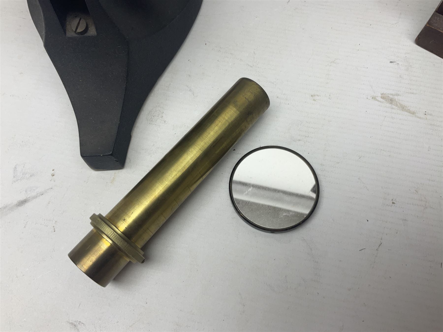 Four microscopes, comprising Nomo Biolam, RCS Zoo Lab 240, R Beck no 13756 and one other