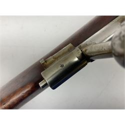 Early 20c Swedish 6.5mm bolt-action service rifle inscribed Carl Gustafs Stads Gevarsfaktori 1904; with 74cm barrel and original Model 1896 knife bayonet with scabbard No.149918 L149cm overall. Deactivated to early specification so requires re-deactivation to modern standards SECTION 1 RFD ONLY