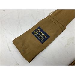 'The Scottie' 9ft 6inch split cane two piece fly fishing rod, housed in a Farlow's London rod bag