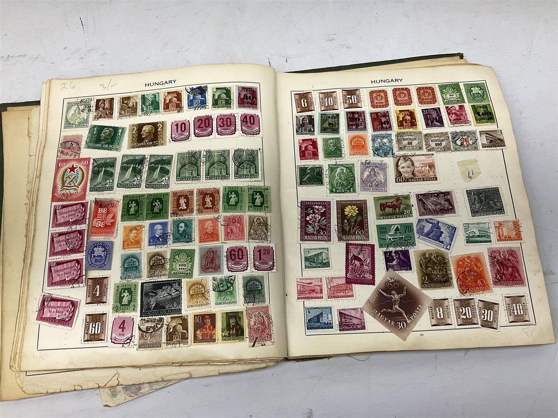 Great British and World Queen Victoria and later stamps, including QV penny black with red MX cancel, various penny reds, King George VI used high values to ten shillings, Australia, Austria, Belgium, Brazil, Cape of Good Hope, small number of Chinese stamps etc, first day covers and other similar items, in one box