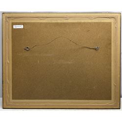 Graham Clarke (British 1941 - ): 'Mullion Cove', limited edition monochrome etching signed titled and numbered 162/350 in pencil image 28cm x 41cm