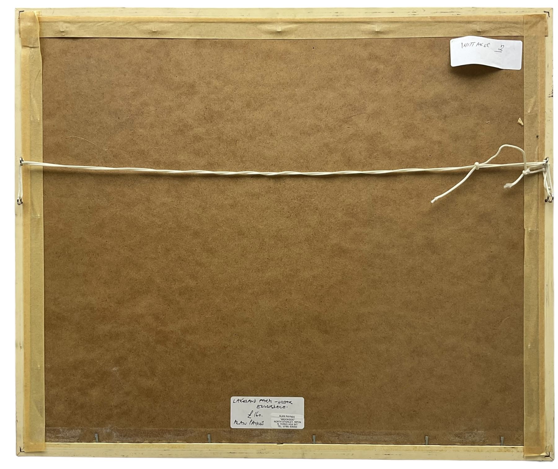 John Urwin (British 1939-): 'Durham from the Elvet', watercolour signed, dated '92 and titled verso 34cm x 49cm, together with Alan Paynes (Yorkshire Contemporary): 'Lakeland Farm - Near Ennerdale',  watercolour signed, titled verso 35cm x 47cm (2) 