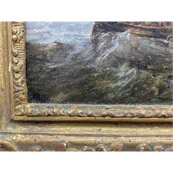 John Wilson Carmichael (British 1799-1868): Off the Dutch Coast, oil on canvas signed and dated 1846, 31cm x 39cm