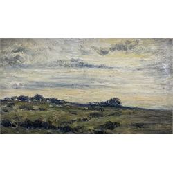 Robert Gallon (British 1845-1925): 'Farnham Common', oil on board unsigned, titled and wit...