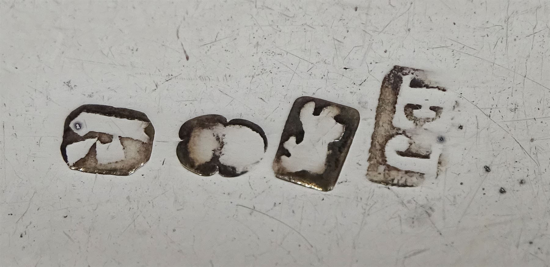 Set of six George IV provincial silver teaspoons, Fiddle pattern with cast scallop shell terminals by Edward Jackson, York 1821, approx 5.4oz