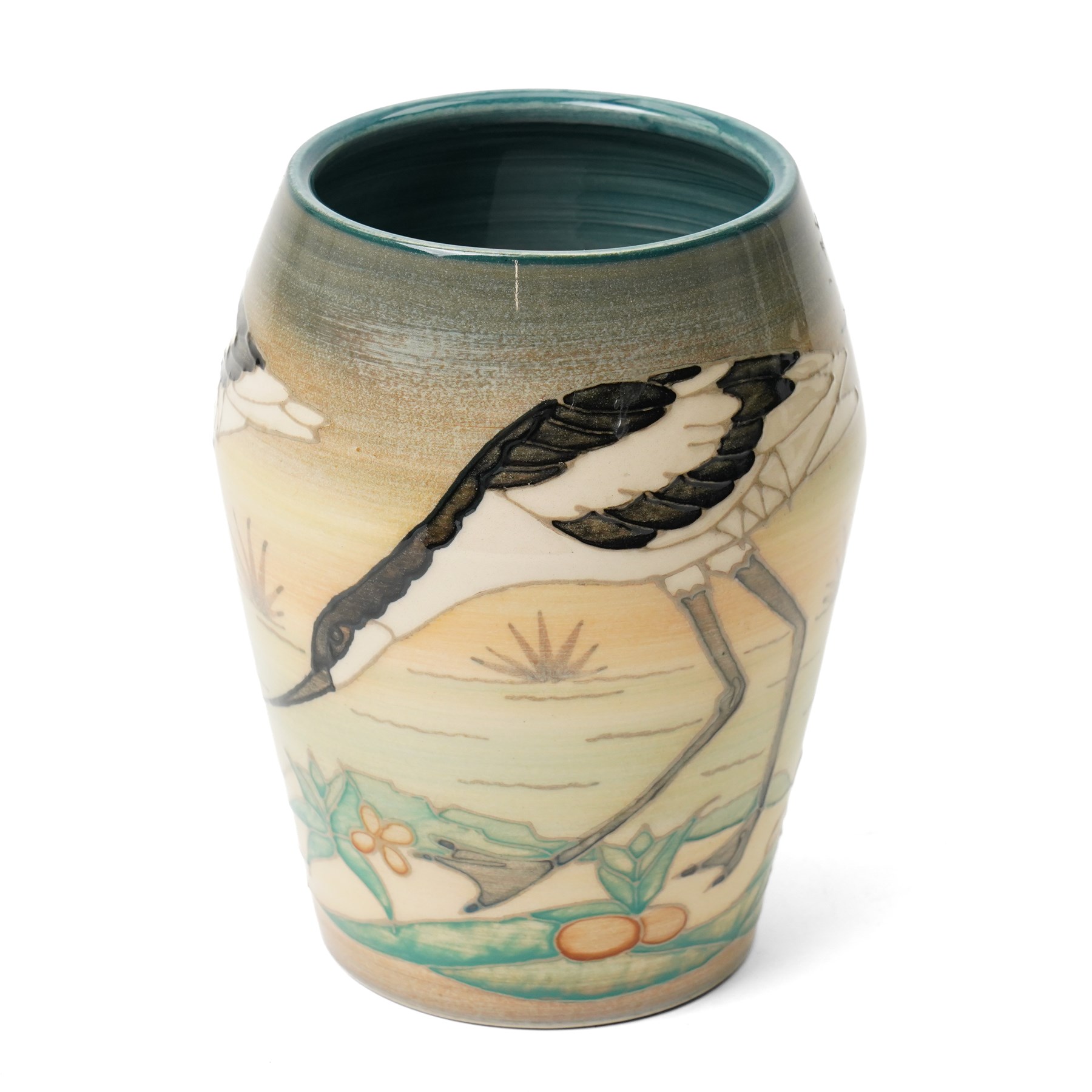 Sally Tuffin for Dennis China Works Avocet vase, painted and impressed marks to base, H16cm