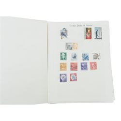 Copper jelly mould, Bohemia crystal decanter, boxed, assorted silver plated items, Benares brass tray, stamp albums and a Victorian pewter coffee pot