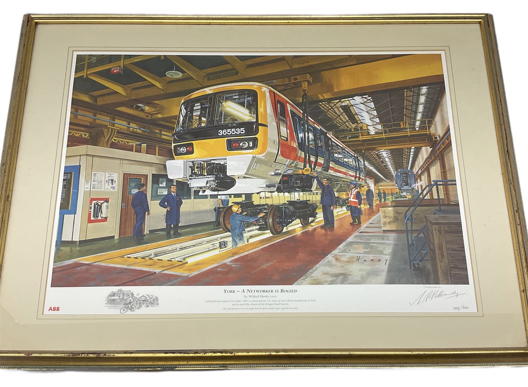 Wilfred Hardy (British 1938-2016): 'York - A Networker is Bogied', limited edition print signed and numbered 789/850, 47cm x 61cm