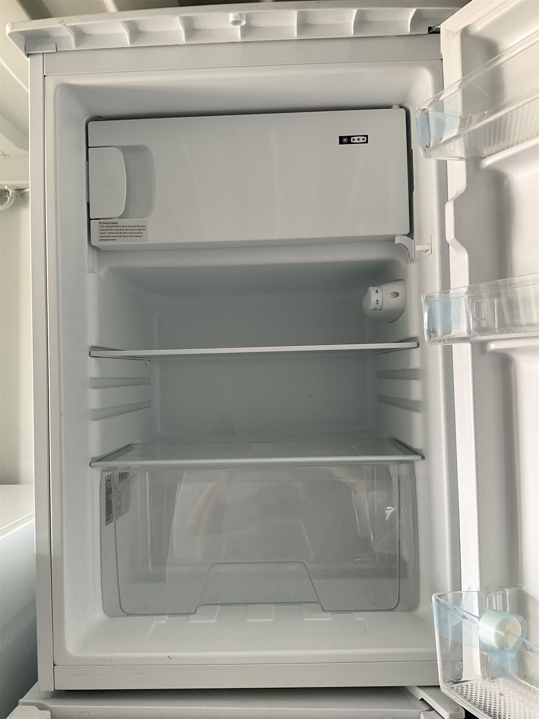 Lec R5517W, under counter fridge freezer - THIS LOT IS TO BE COLLECTED BY APPOINTMENT FROM DUGGLEBY STORAGE, GREAT HILL, EASTFIELD, SCARBOROUGH, YO11 3TX