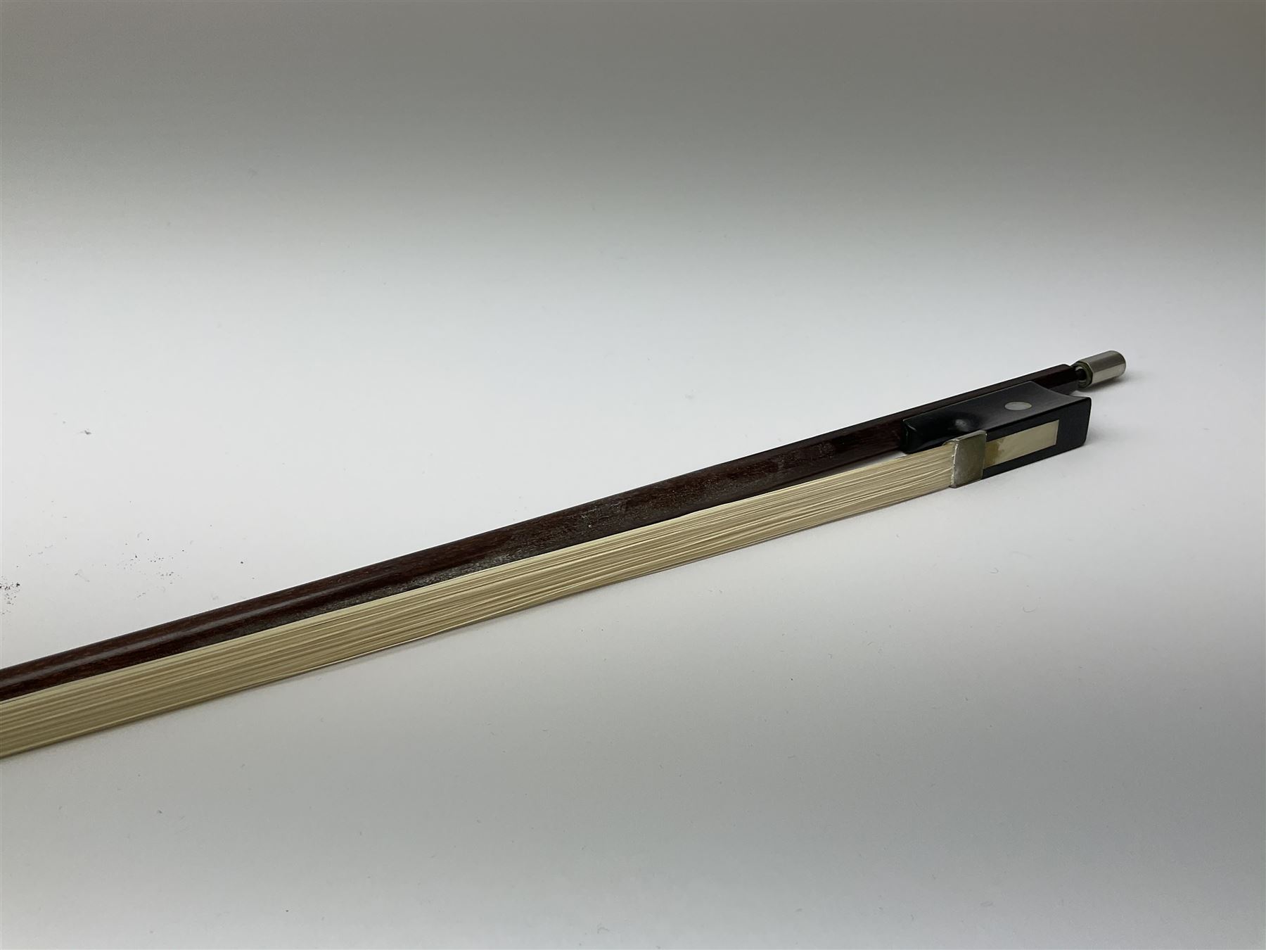 French Mirecourt violin c1920s with 36cm one-piece maple back and ribs and spruce top, labelled Jermone Thibouville-Lamy, L59cm, in fitted carrying case with German bow and 1984 valuation certificate by Frome Valley Music