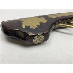 Japanese matchlock musket approximately .45 cal., Edo period (1603-1868), the 66cm(26