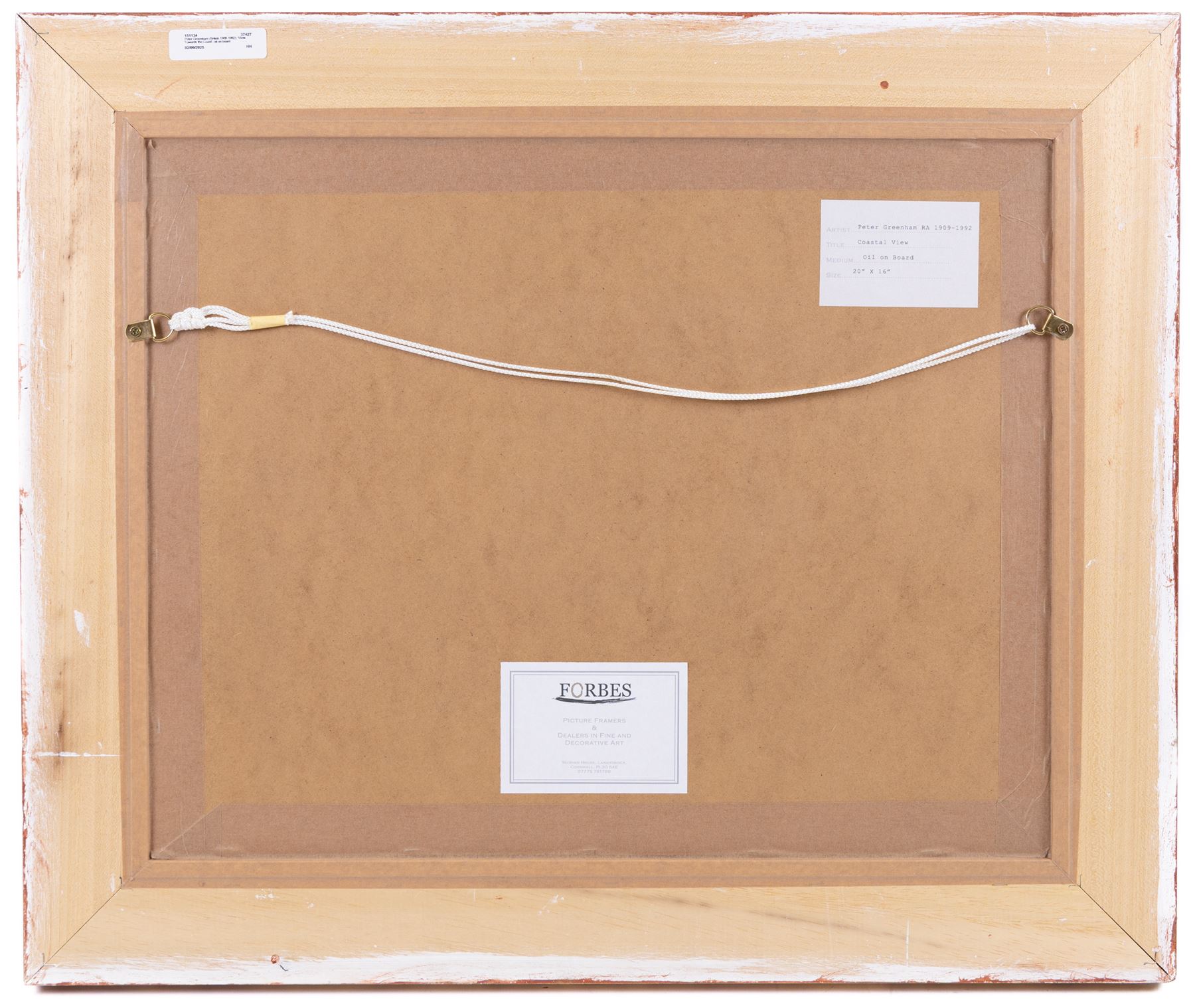 Peter Greenham (British 1909-1992): Coastal View, oil on board unsigned, attributed on label verso 39cm x 50cm 