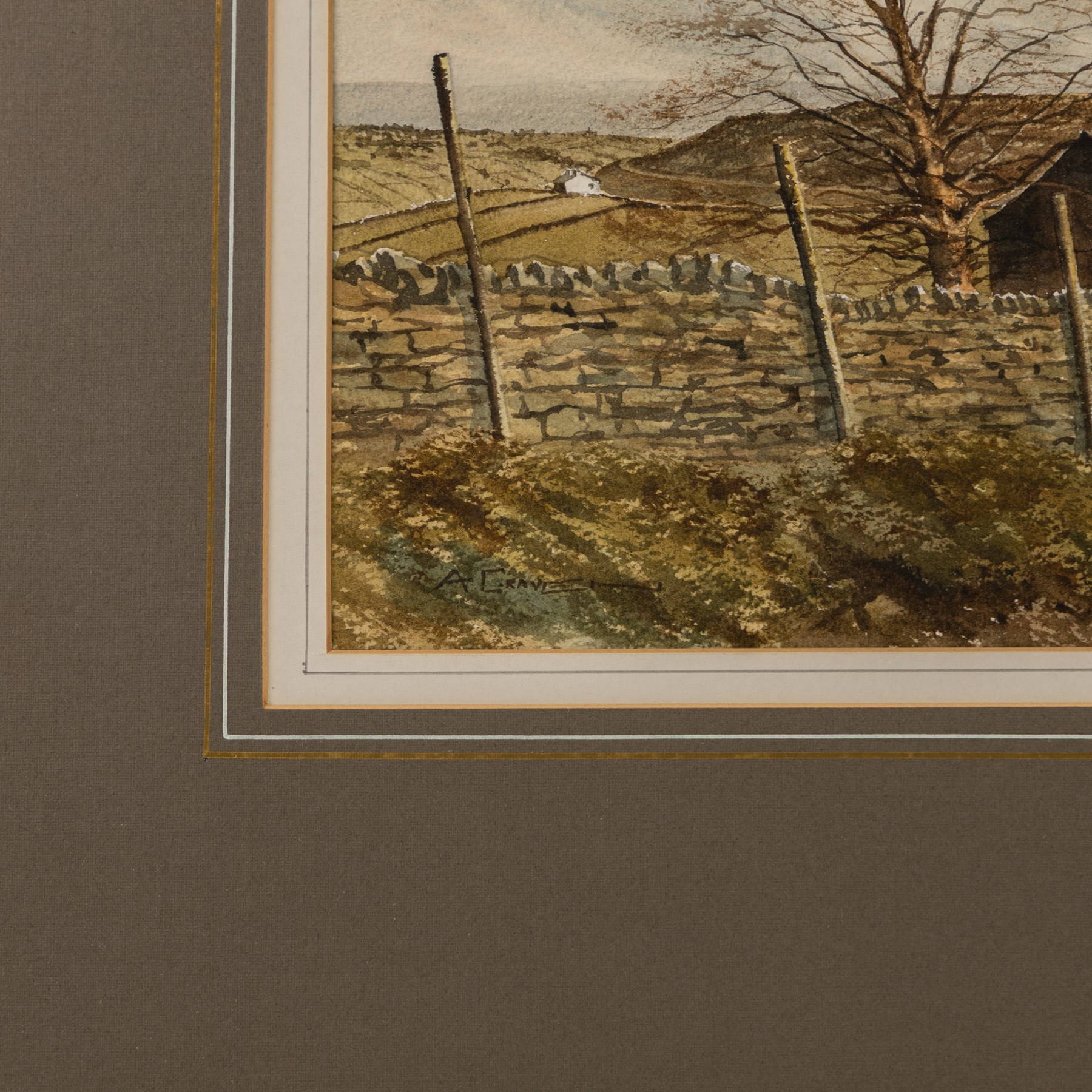 Arthur Craven (British 1934-2013): 'Bubbling Waters at Wycoller Farm' - Lancashire and 'Springs Farm - Enfield Side' - West Yorkshire, two watercolours signed, titled on label verso max 33.5cm x 47.5cm (2)