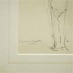 Robert 'Robbie' Wraith (British 1952-): 'The Spark Workshop 1999', set four pencil crayon and watercolour sketches signed and dated 1999 max 19cm x 29cm (4)