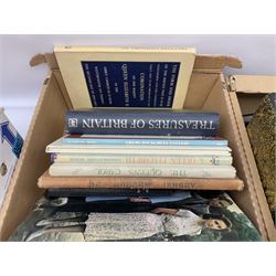 Collection of books, to include British Birds by F.B Kirkman and F.C.R Jourdain, five volumes of Time Life The Seafarers, books on embroidery etc, in four boxes 