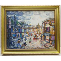 Rob Watson (British 20th Century): Northern Street Scene, watercolour signed and dated '93, 40cm x 50cm