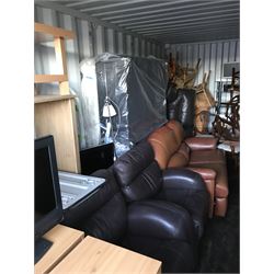 Container Contents Auction - entire container contents to include washing machine, sofas and chairs, pine chest, chairs, and much more. Location: Duggleby Storage, Scarborough Business Park YO11 3TX Viewing: Strictly by appointment call 01723 507111. Please note: all contents must be removed by Friday 26th February, items not collected by this time will be disposed of or resold on behalf of David Duggleby Ltd. This does not include the container.