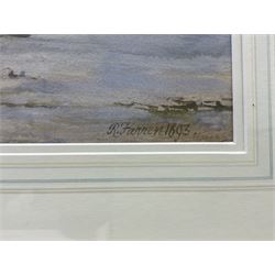 Robert Farren (British 1832-1912): Unloading the Catch at Staithes, watercolour signed and dated 1893, 46cm x 69cm 
Provenance: private collection, purchased David Duggleby Ltd 13th June 2011 Lot 38