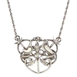 Scottish silver 'Tree of Life' pendant b