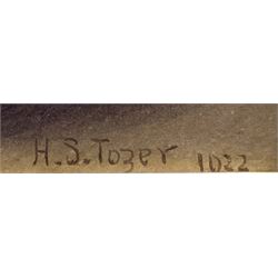 Henry Edward Spernon Tozer (British 1864-1940): 'A Call and A Crack' & 'Tea and Scandal', pair watercolours signed and 1921/22, 22cm x 32cm (2)