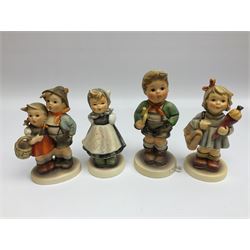 Twenty five Hummel figures by Goebel, to include Tuning up, Blessed Event, Book Worm, The Little Architect etc 