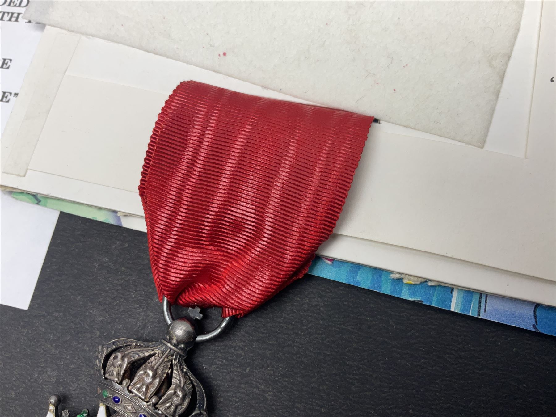 French 2nd Empire Legion of Honour (Legion d'Honneur) Chevaliers enamelled medal with ribbon