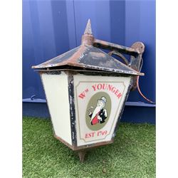 20th century ‘Wm Younger’ metal lantern  - THIS LOT IS TO BE COLLECTED BY APPOINTMENT FROM DUGGLEBY STORAGE, GREAT HILL, EASTFIELD, SCARBOROUGH, YO11 3TX