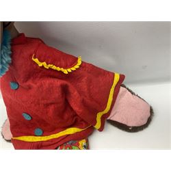 1970s Pelham Vent Puppet in the form of a monkey, the ventriloquist dummy donning floral trousers and hat