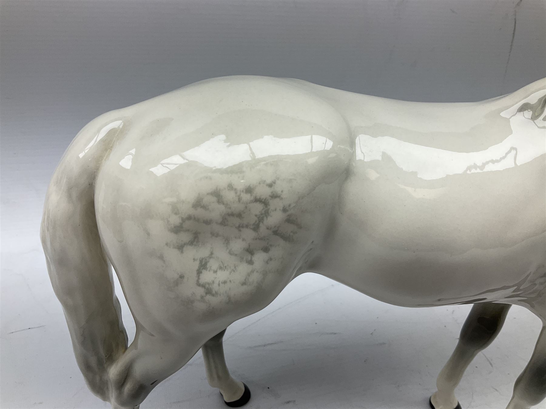 Beswick Large Hunter in grey no. 1734, printed mark beneath, H30cm