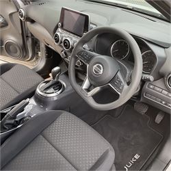 FG70 YZV - Nissan Juke - 2020, 1.0L, Acenta 5dr, silver, two keys, 4350 miles, automatic, petrol, v5 present, excellent condition, on instruction from a recent estate clearance - buyers premium 10% + VAT. (12%inc.) - THIS LOT IS TO BE COLLECTED BY APPOINTMENT FROM DUGGLEBY STORAGE, GREAT HILL, EASTFIELD, SCARBOROUGH, YO11 3TX