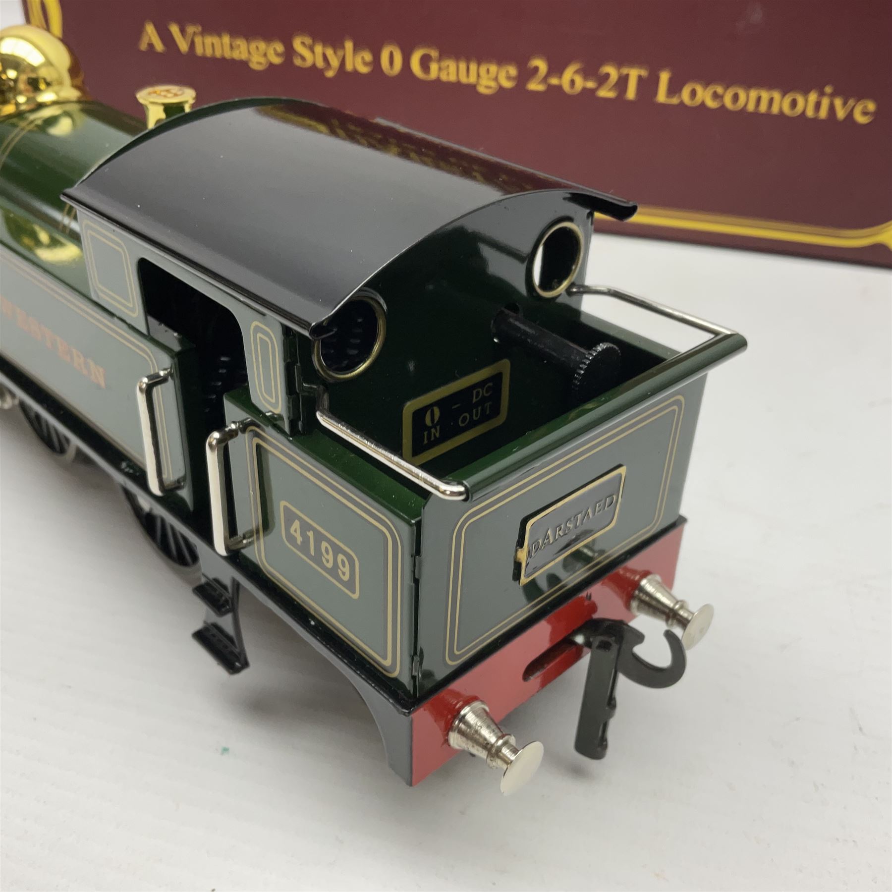 Darstaed '0' gauge - Great Western 2-6-2 tank locomotive No.4199; boxed with original packaging and instructions.