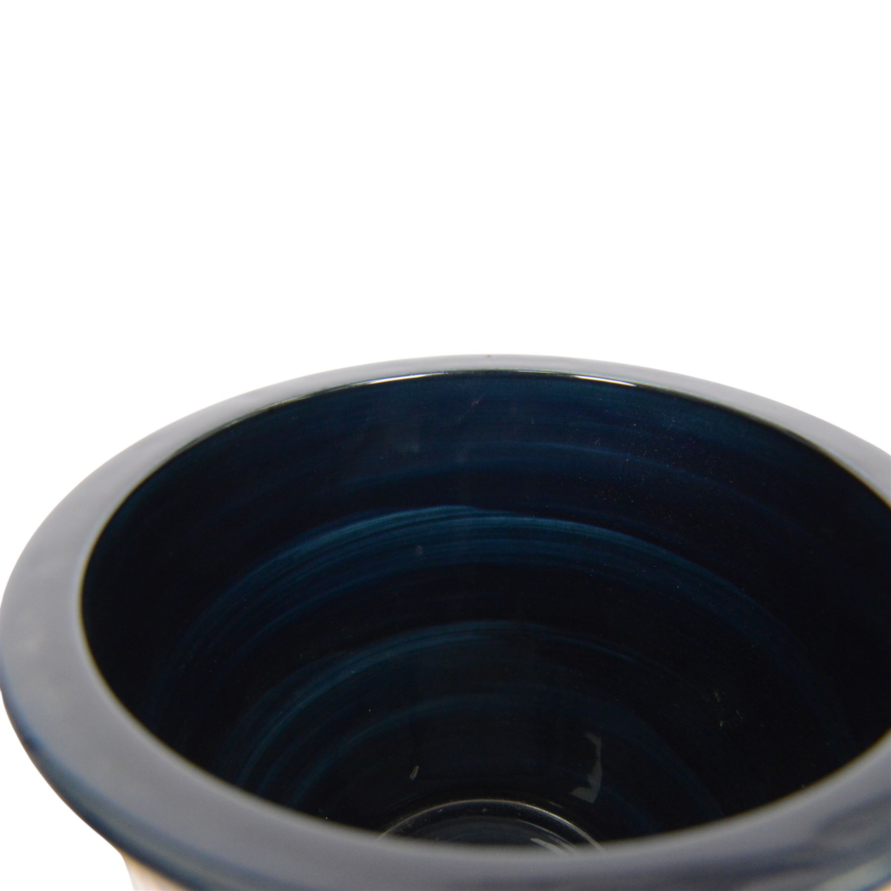 Moorcroft jardinière in Violets pattern, with box H16cm