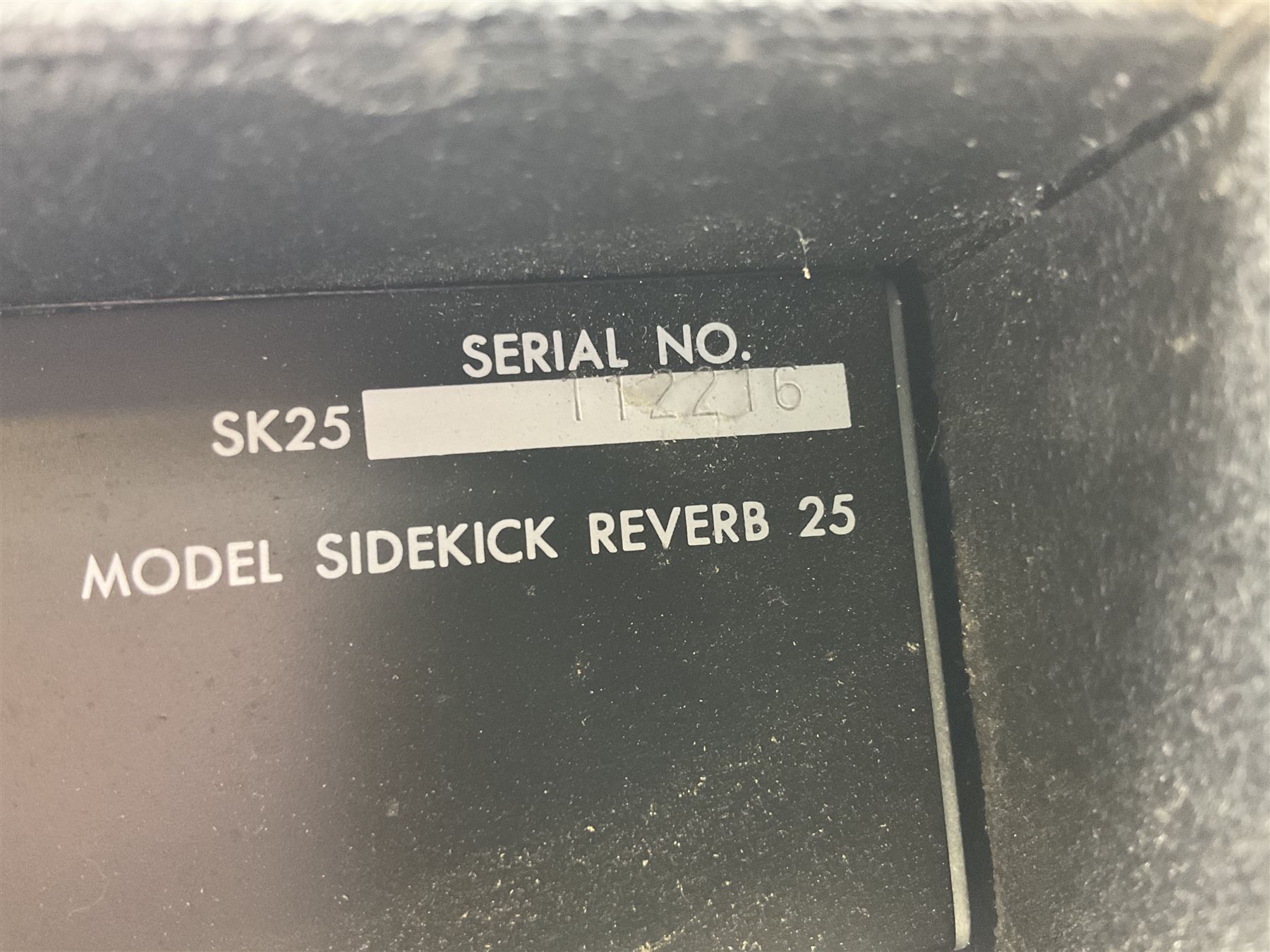 Aria Sinsonido mahogany electric travel guitar, serial no.0502385 L86cm; in original gig bag with earphones and GM11 Minituner; together with Fender Sidekick Reverb 25 amplifier and Marshall MG Series 15DFX amplifier (3)