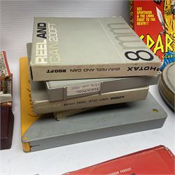 Film reels, mostly 8mm, to include Charlie Chaplin, Laurel & Hardy, The 3 Stooges, Spartacus the Gladiator etc 