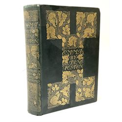 Emma by Jane Austen, book printed by Ballantyne, Hanson & Co, with an introduction by Joseph Jacobs and illustrations by Chris Hammond, dated '1898'