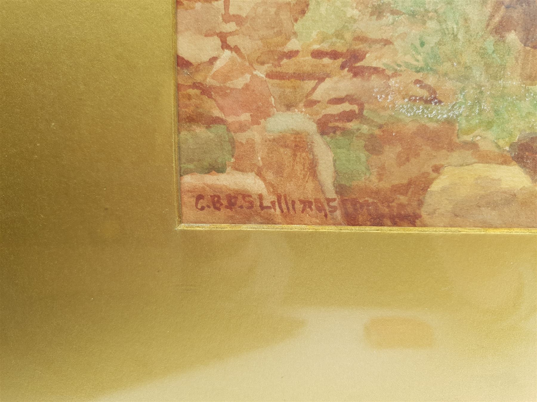 George Brooks Percy Lillington (British 1850-1932): Stone Bridge Dartmoor, watercolour signed 30cm x 50cm; George Henry Jenkins (British 1838-1914): Sheep on Dartmoor, watercolour signed 17cm x 28cm (2)