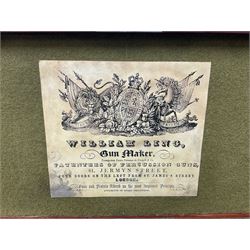 William Ling of London 15-bore double barrel side-by-side percussion shotgun, No.168, the 74cm (29