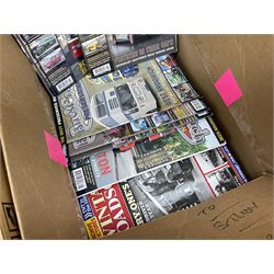 Collection of bus related magazines dating from the 1960s and later, to include Buses Illustrated Magazine, by Ian Allen, Bus & Coach Preservation magazine, Bus Fayre magazine, together with books relating to trans, railway interest etc in six boxes