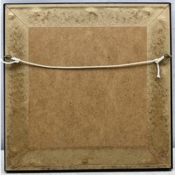 Mackenzie Thorpe (British 1956-): Sheep, pastel on handmade paper signed with monogram and dated '91, 19cm x 19cm 
Provenance: the vendor's father attended Thorpe's art school in Richmond and the two became firm friends; this painting was a gift from Thorpe to the former when he moved away from the area.