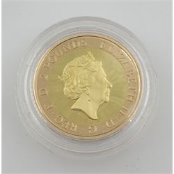 Captain Cook gold proof three coin series, comprising 2018, 2019 and 2020 dated gold proof two pound coins, all three housed together in a Royal Mint presentation box, the individual boxes and certificates are also present