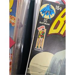 Fourteen DC Bronze Age 'Batman' comic books, spanning years 1970-1971, comprising issues #221, #222, #223, #224, #225, #226, #227, #228, #229, #230, #231, #233, #234 and #235