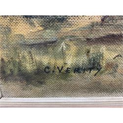 Colin Verity (British 1924-2011): The Traction Engine, oil on board signed 60cm x 75cm