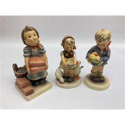 Twenty five Hummel figures by Goebel, to include Tuning up, Blessed Event, Book Worm, The Little Architect etc 