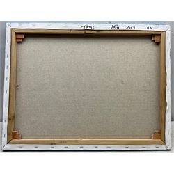 Jack Rigg (British 1927-): Hull Trawler off Scarborough, oil on canvas signed and dated 2017, 46cm x 61cm (unframed) 
Notes: one of the final paintings done by Rigg before he retired from painting.