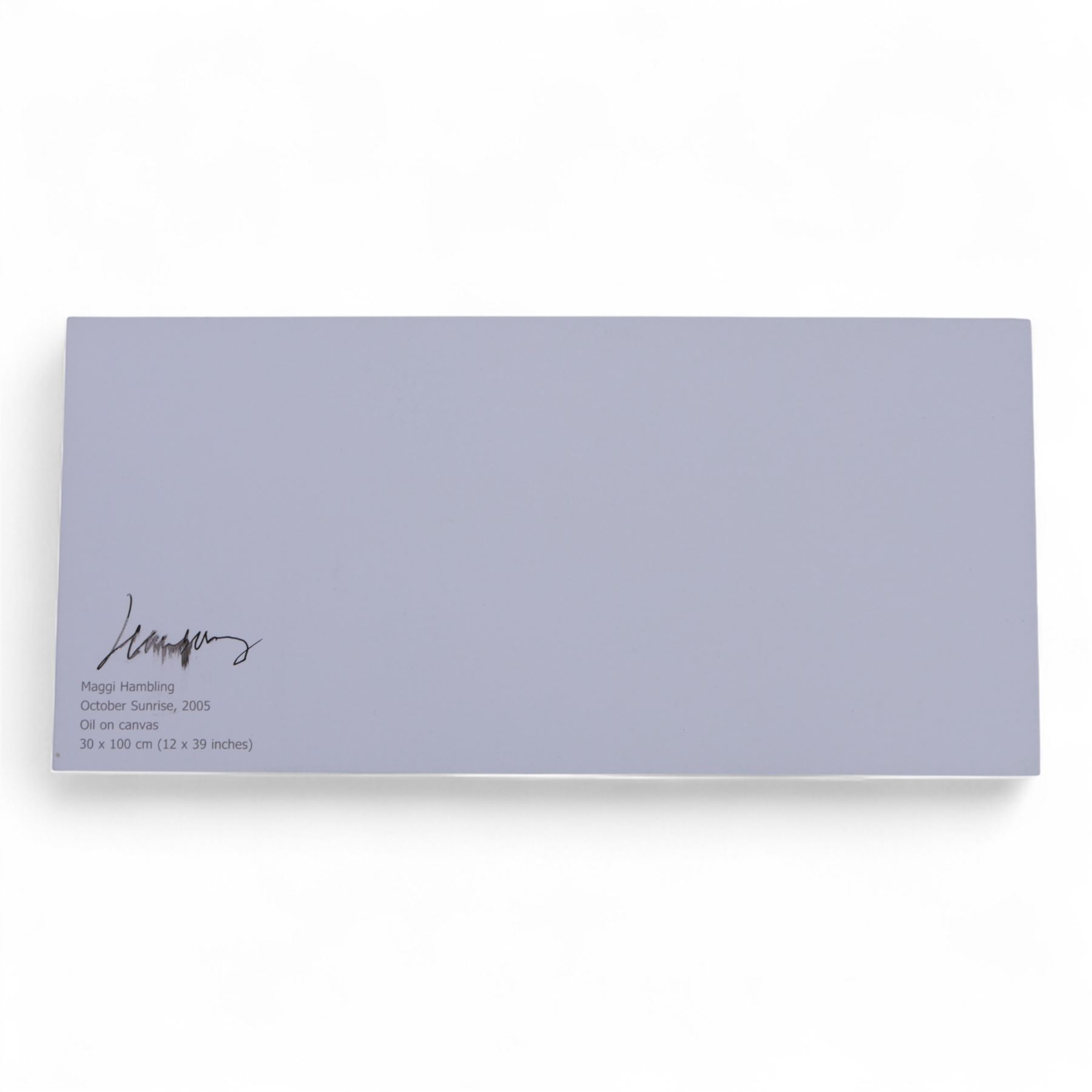 Four signed Maggi Hambling books, comprising George Always, War Requiem & Aftermath, Henrietta Moraes Drawings by Maggi Hambling and An Eye Through a Decade, together with nine signed Maggi Hambling postcards