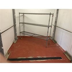 Commercial walk-in dry meat fridge, panels, door, unit and thermostat control, 480cm x 260cm x 250cm high - VIEWING IN SITU BY APPOINTMENT ONLY - YO61 4RT - THIS LOT IS TO BE COLLECTED BY APPOINTMENT FROM DUGGLEBY STORAGE, GREAT HILL, EASTFIELD, SCARBOROUGH, YO11 3TX