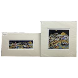 Mandy Walden (British Contemporary): 'Aldeburgh', two limited edition giglee prints signed titled and numbered 3/100 in pencil max 25cm x 25cm (2) (unframed)