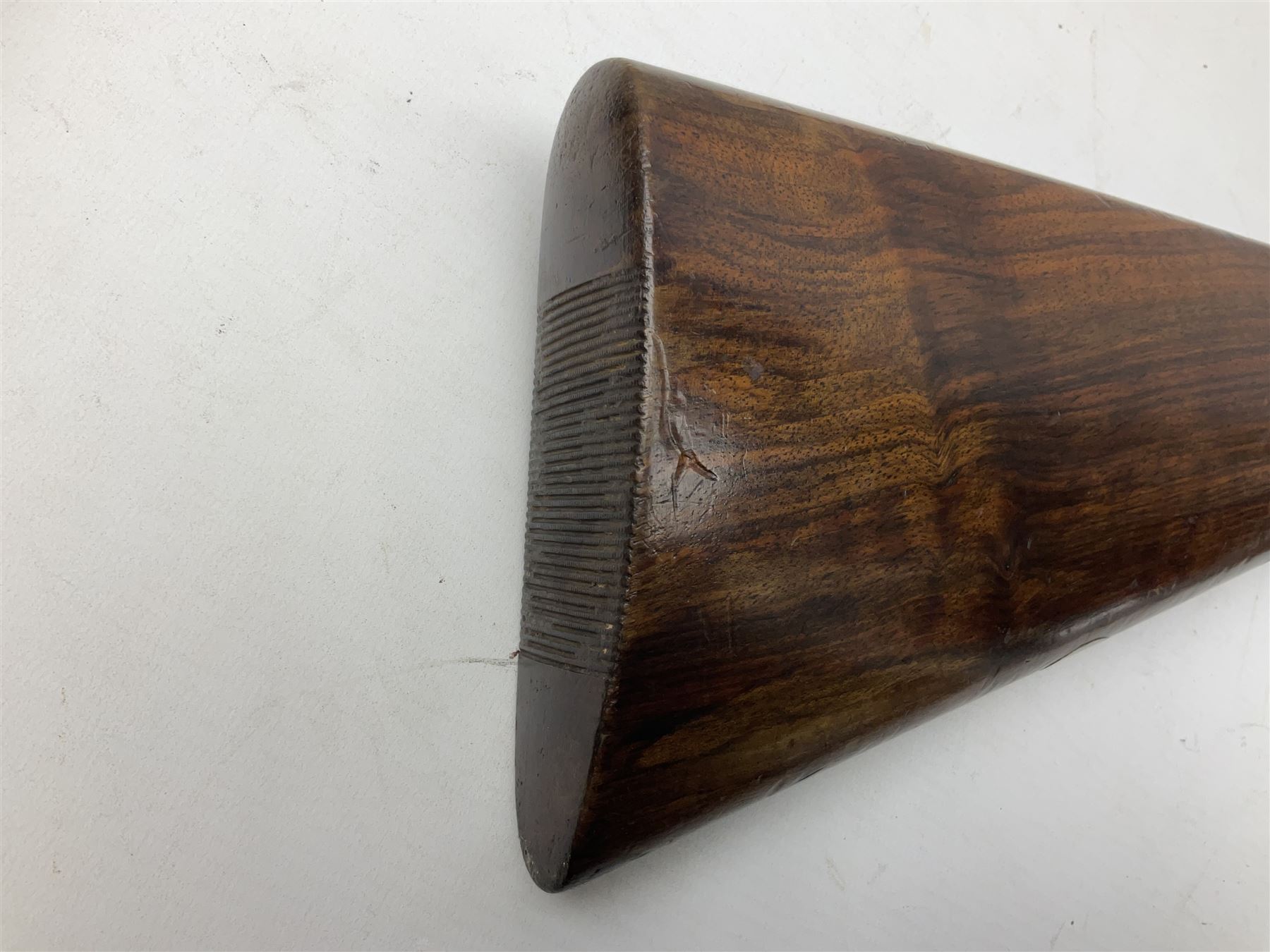 Smith Midgley Bradford 12-bore side-by-side double barrel side-lock ejector shotgun with 71cm barrels, engraved action with patented top lever, ivy leaf fences and top safety, walnut stock with chequered grip and fore-end, serial no.62409 to barrels and 1481 to action, L115cm overall SHOTGUN CERTIFICATE REQUIRED